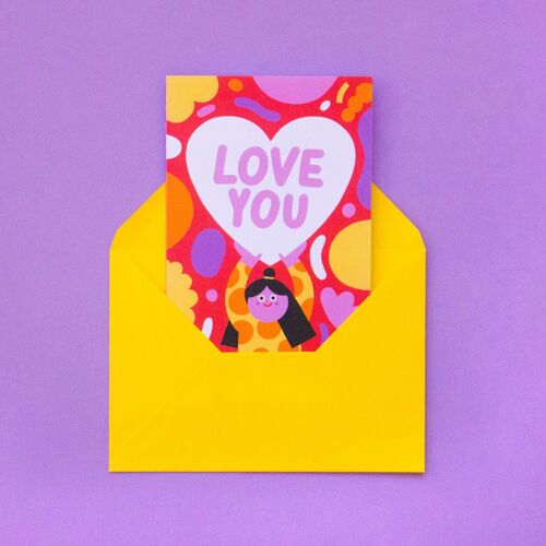 Love You // A6 Greeting Card