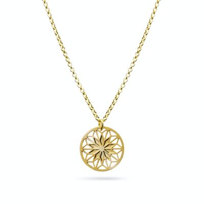Collana "Mandala riempito" | dorato