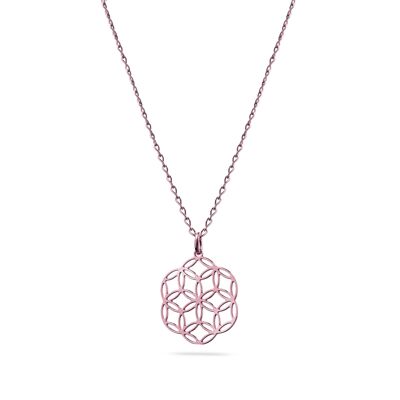 Necklace "Seed of Life" | rose gold plated