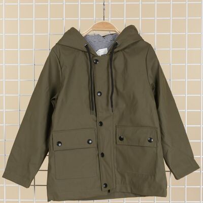 Marine gefütterte wasserdichte Jacke - V2301