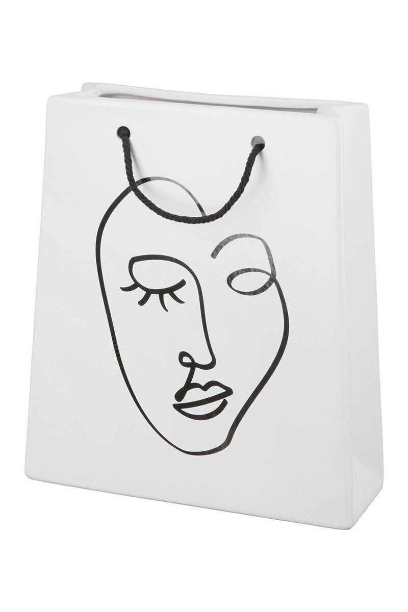 Keramik Deko Handtasche "Visione" VE 2