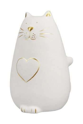 Chat en céramique "Kitty" avec coeur VE 4 1