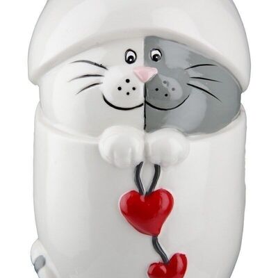 Porcelain money box cat "Amor" VE 2