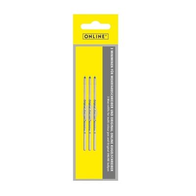ONLINE ballpoint pen refill D1-Standard (pack of 3) I mini ballpoint refill in a tag bag