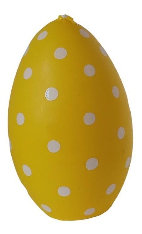 CANDLE "YELLOW POLKA DOT EGG" DIMENSION: 13cm (height) CT-056