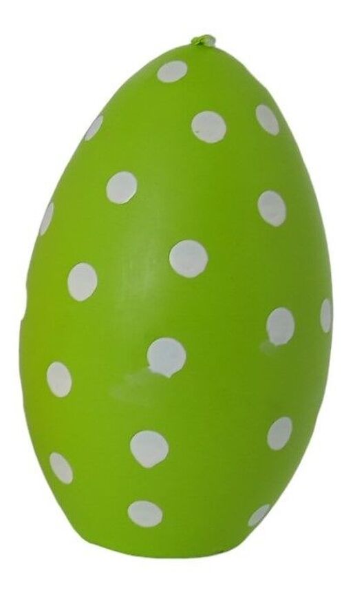 CANDLE "GREEN POLKA DOT EGG" DIMENSION: 13cm (height) CT-059