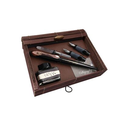 ONLINE Calligraphy Set Air with Ink Bottle | Calligraphy set fountain pen, 3 different calligraphy nibs, ink bottle | gift wrapping