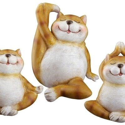 Figurine poly chat "Yoga Trio" VE 6 so