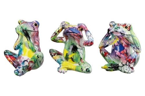 Poly Frosch sitzend Street Art VE 3 so