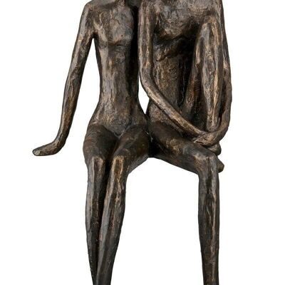 Poly Kantensitzer-Skulptur XL "Couple"