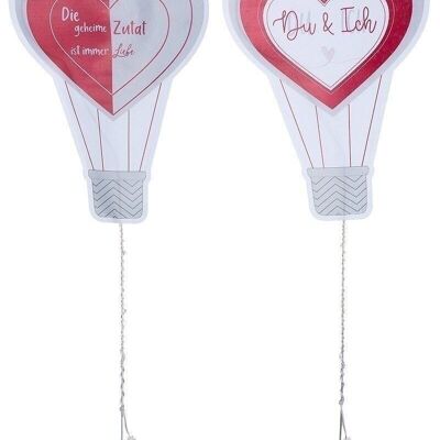 Papier LED "Herzballon" VE 4 so