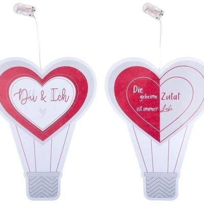 Papier LED "ballon coeur" VE 6 so