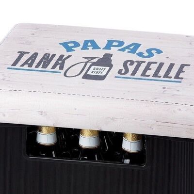 Plastic seat cushion "Papa's gas station" VE 6