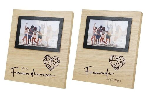 MDF LED Fotorahmen "Freunde" VE 4 so