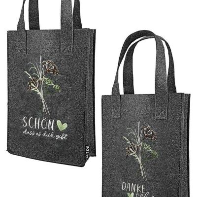 Bolsa de regalo de fieltro "ramo de hierba" VE 8 so