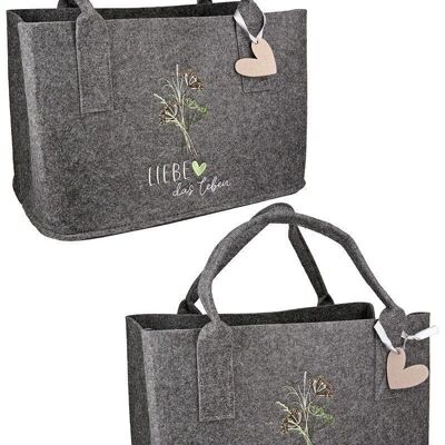 Borsa in feltro "bouquet d'erba" VE 4 so