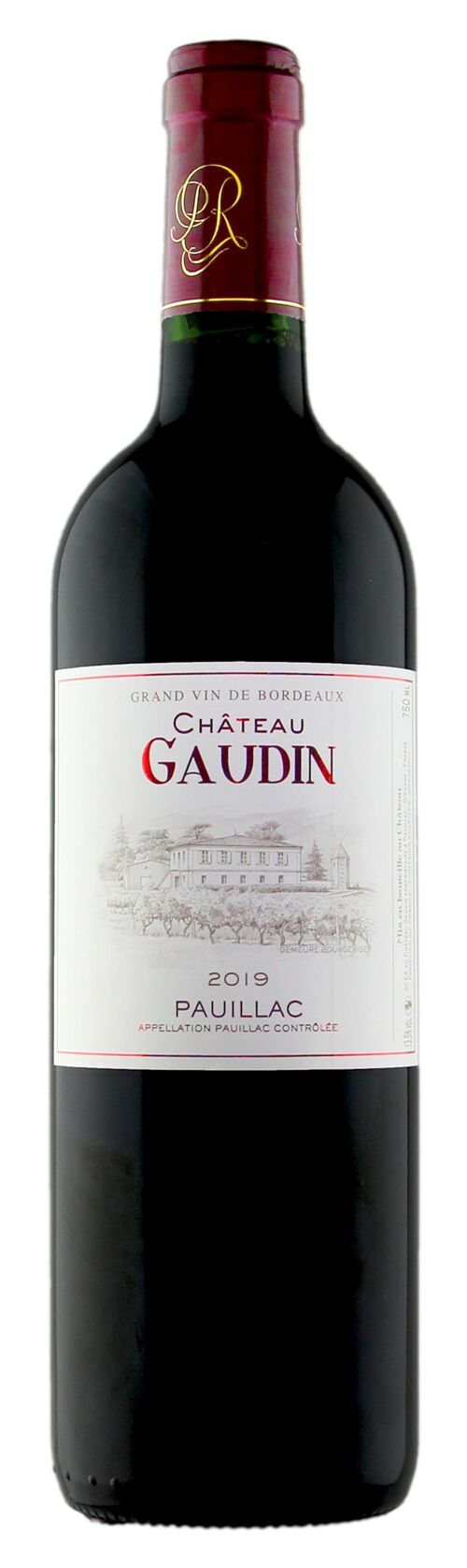 VIN ROUGE BORDEAUX CHATEAU GAUDIN PAUILLAC 2002