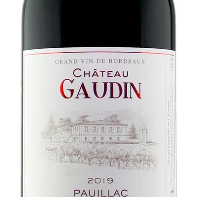 RED WINE BORDEAUX CHATEAU GAUDIN PAUILLAC 2002