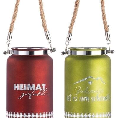 Glass LED chandelier "Heimat" VE 4 so