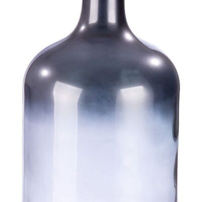 Glass vase "Douro" silver metallic