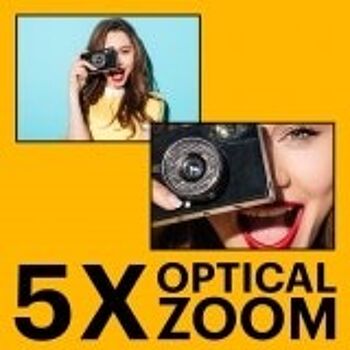 KODAK Pixpro FZ55 - Appareil Photo Numérique 16 Mégapixels, Zoom Optique 5X, Ecran LCD 2.7, Stabilisateur Optique, Full Vidéo HD 720p, ‎Lithium-ion - Bleu 3