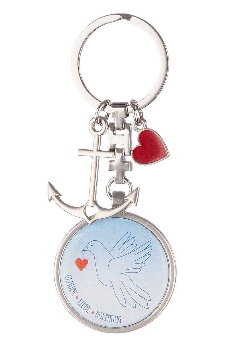 Metal keychain "peace dove" VE 12
