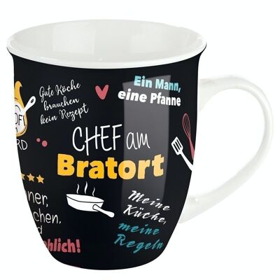 Porcelain jumbo cup "Chef am Bratort" VE 6
