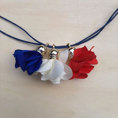 Blue White Red Necklace - Marianne