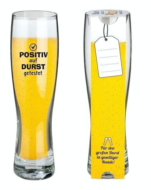 Glas Weizenbierglas "Positiv" VE 6