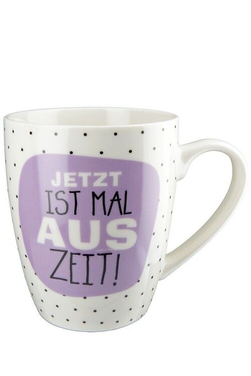 Porzell Tasse "Auszeit" VE 6