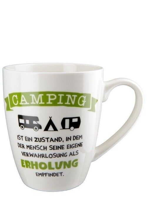 Porzell Tasse "Camping" VE 6