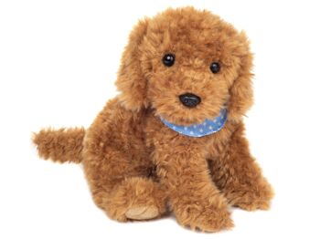 Goldendoodle assis 30 cm - peluche - peluche 1