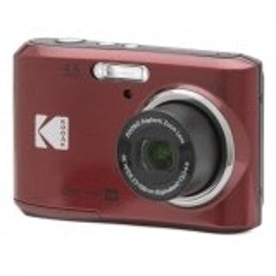 KODAK Pixpro FZ45 - Cámara digital compacta 16,44 megapíxeles, zoom óptico 4x, pantalla LCD de 2,7 pulgadas, vídeo HD de 720p, pliegue AA - rojo