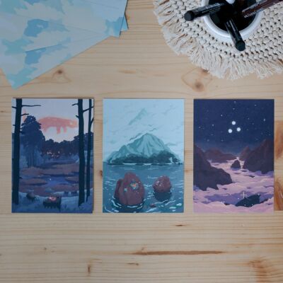 Collezione di cartoline - Letture invernali