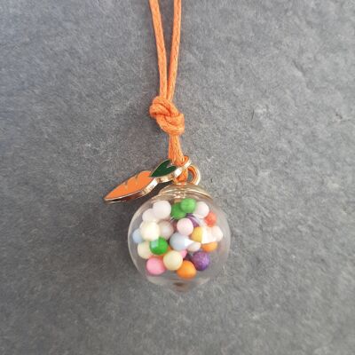 Carrot Smoothie Pendant Necklace