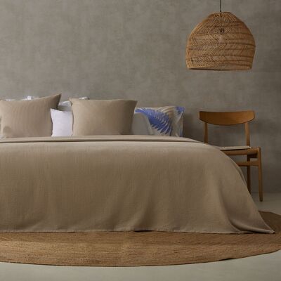 Copriletto in cotone Melisa Beige