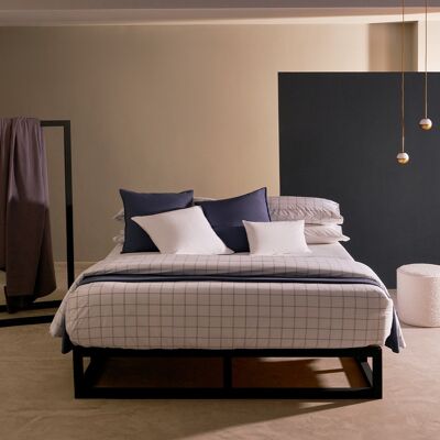 Bettbezug aus Baumwolle mit Fadendichte 200 Jacqueline Blue