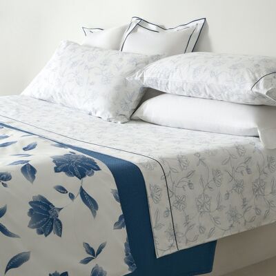 Ensemble de draps en coton 200 fils au pouce Tender Blue