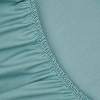 Drap housse percale 200 fils Eau 2