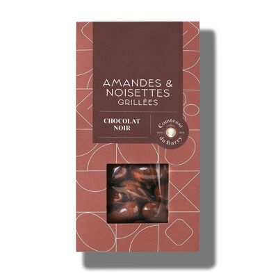 Gegrillte Mandeln und Haselnüsse Zartbitterschokolade 100g