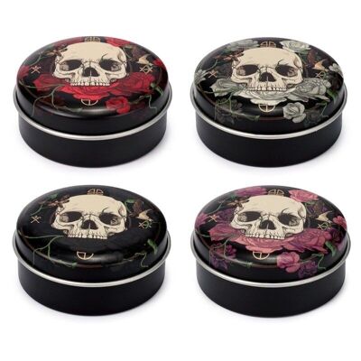 Skulls and Roses Lip Balm in a Tin