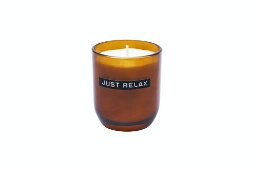 Candle jar Amber Cedarwood 'Just Relax'