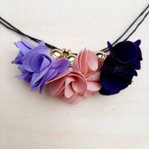 Collier Rose et Violet - Marylin