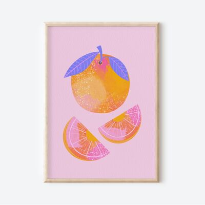 Abstract Orange, Art Print