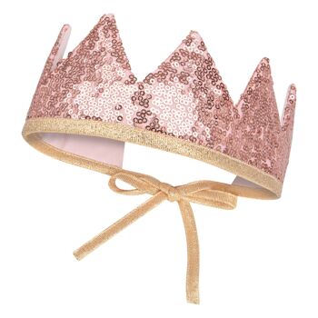 Couronne de conte de fées et baguette magique "Paillettes roses" 4