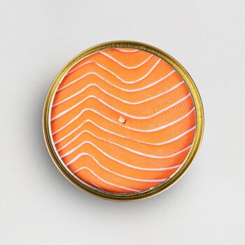 Canette de bougie - Saumon orange (bougie parfumée fantaisie) 1