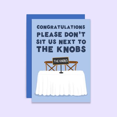 Die Knöpfe Hochzeitskarte | Verlobungskarte