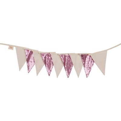 “Pink and Beige” Sequin Garland