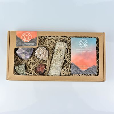 Caja de regalo de piedras preciosas para cambios positivos y transformación