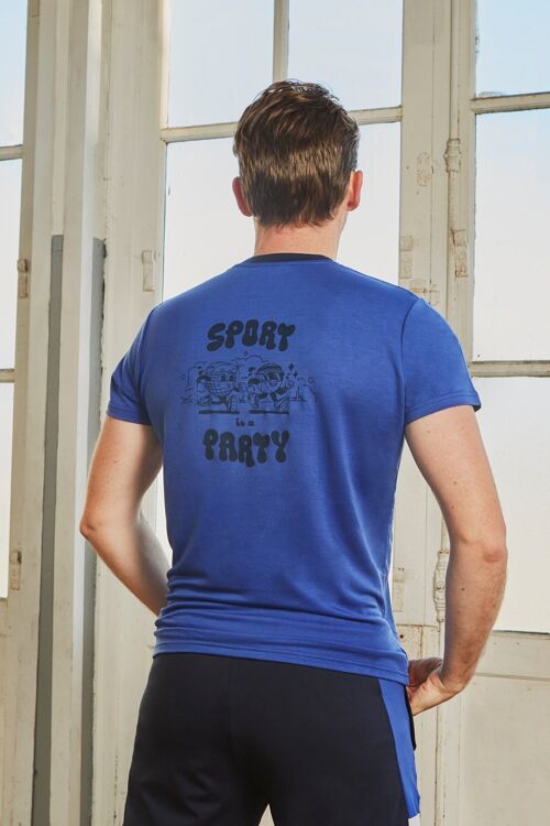 T-SHIRT SPORT SPORT IS A PARTY TENCEL